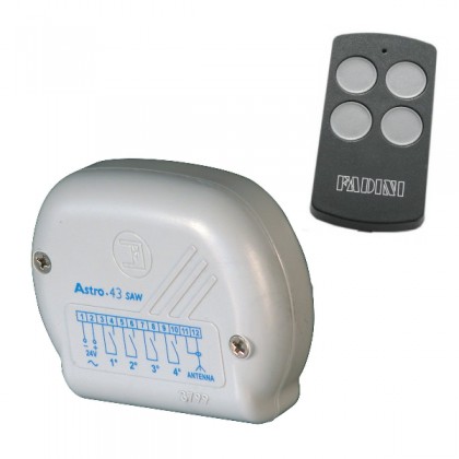 Fadini Astro 43 433.92MHz 2 Button Transmitter and Stand-Alone Receiver